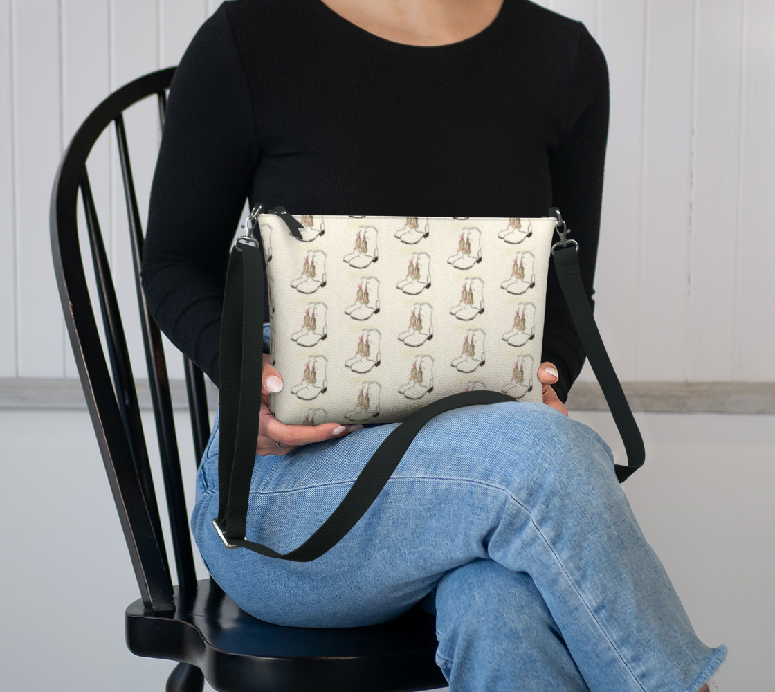 Parade It Girl Vegan Leather Crossbody Bag
