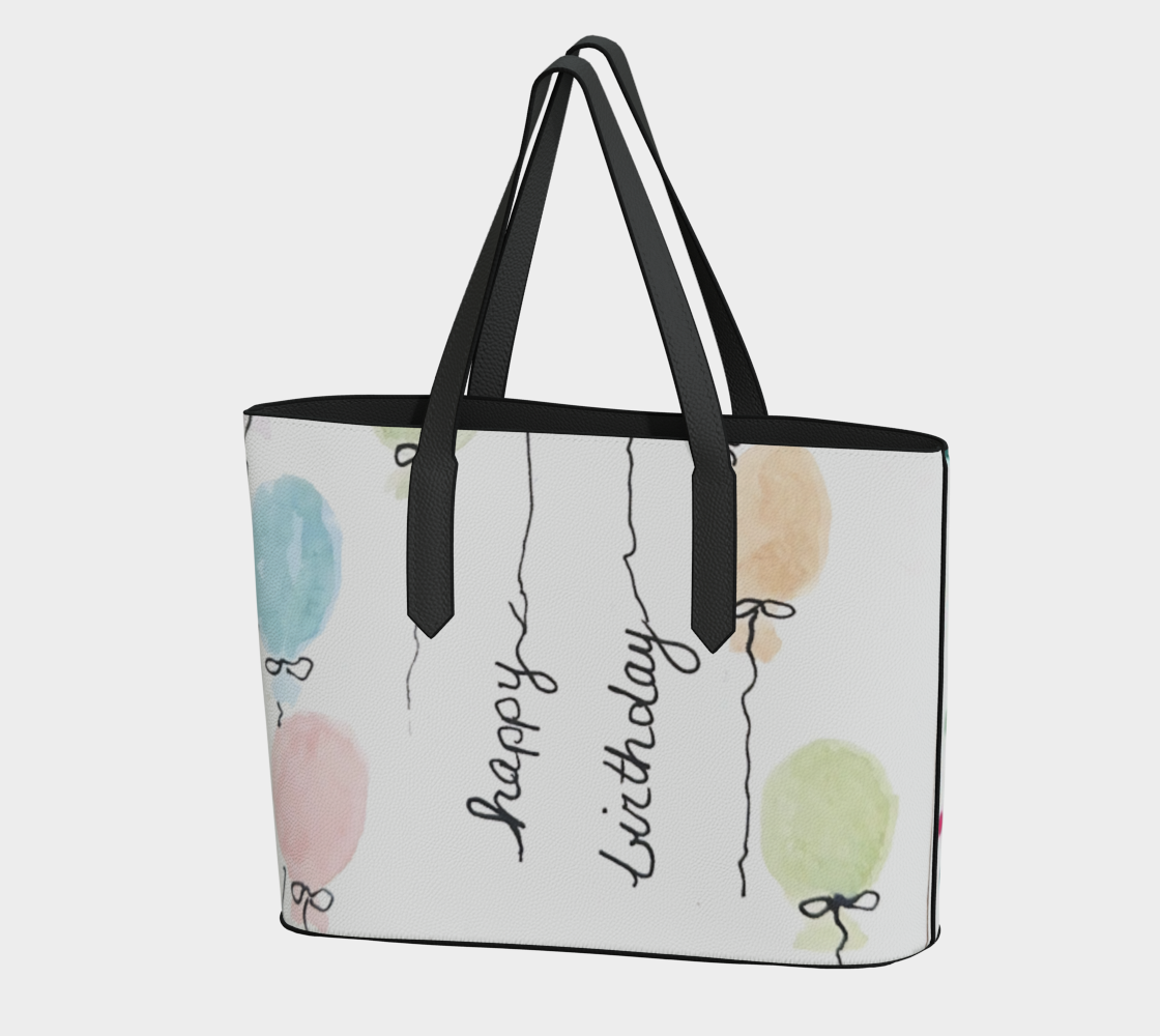 Happy Birthday Vegan Leather Purse