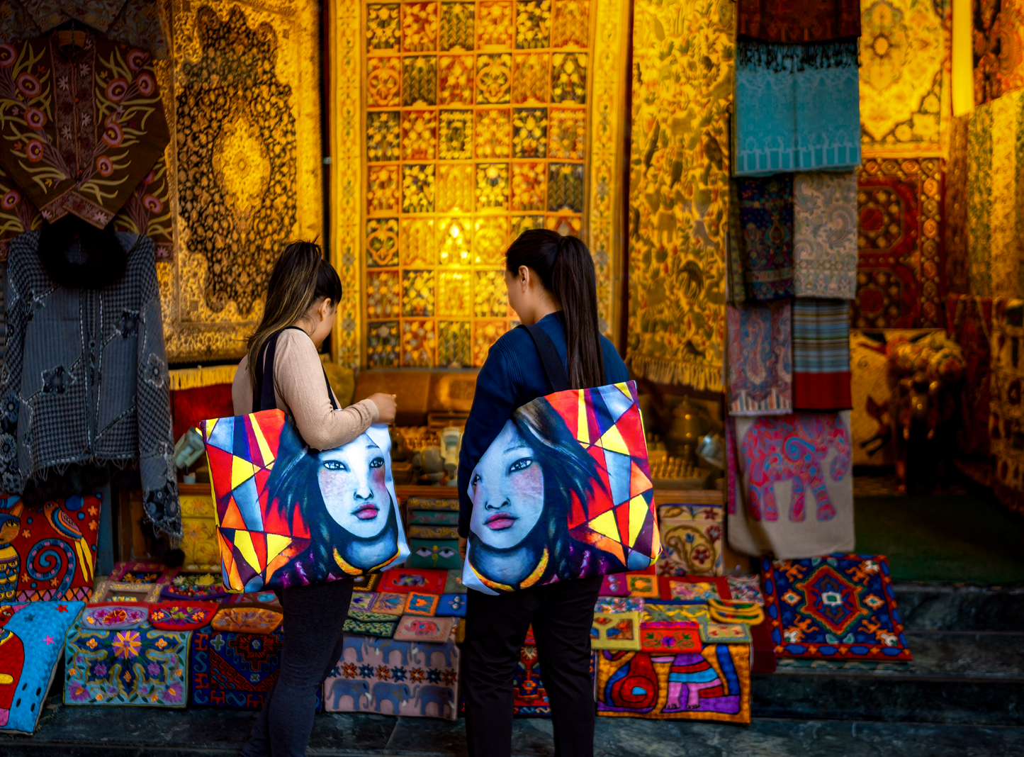 Empower Nepali GIrls xlg Market Tote