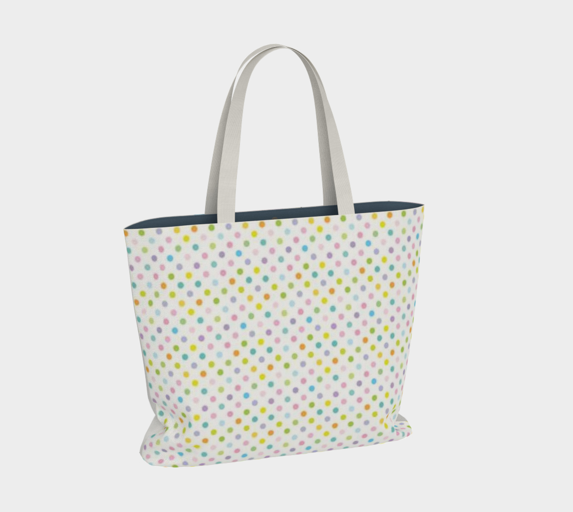 Happy Birthday to Me w/Polka Dots xlg Market Tote
