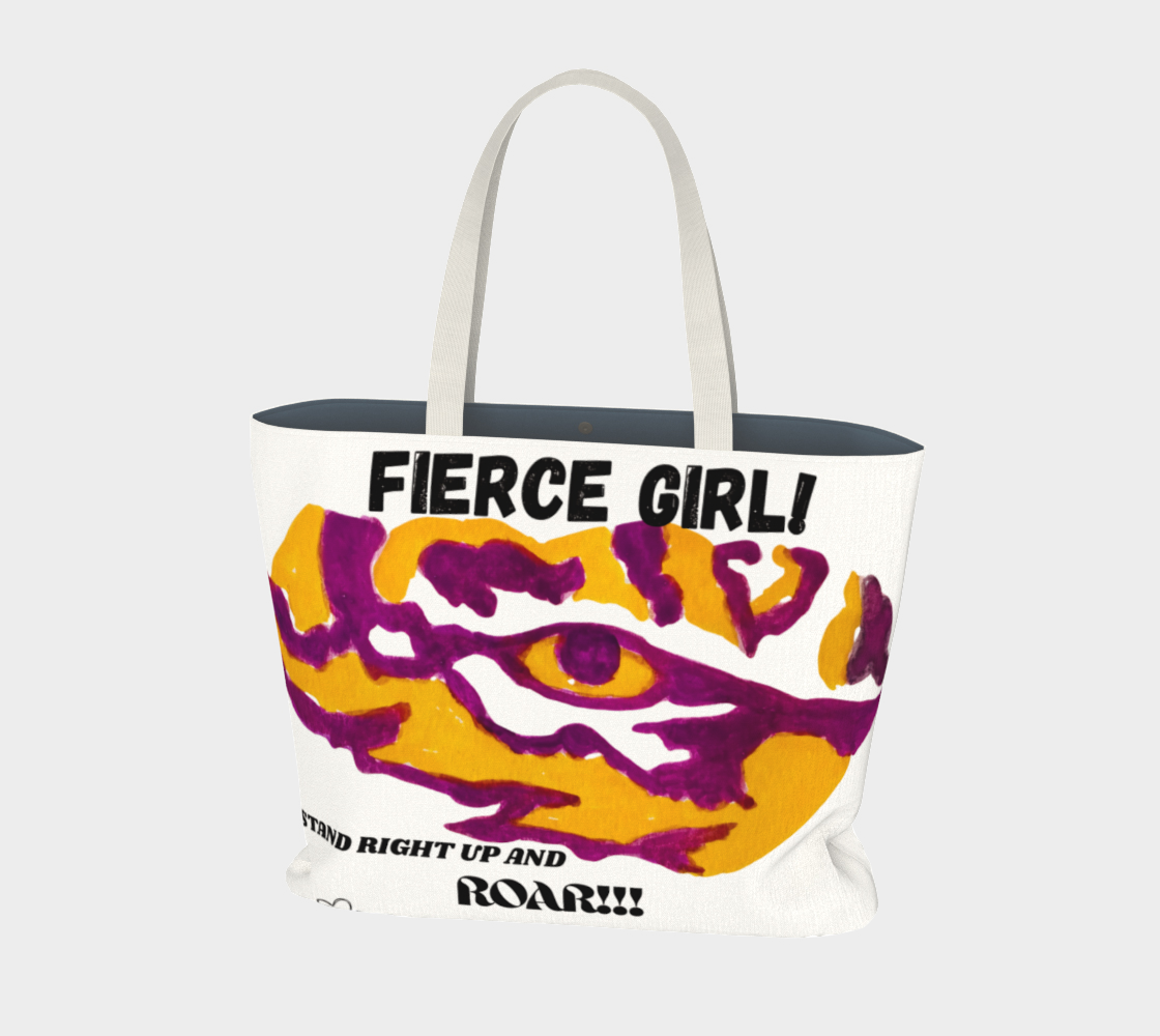 Fierce Girl XLG Tiger Market Tote