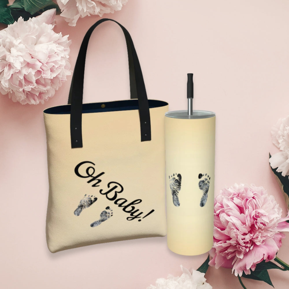 Oh Baby! Butter Yellow - Bundle Tote Plus Tumbler