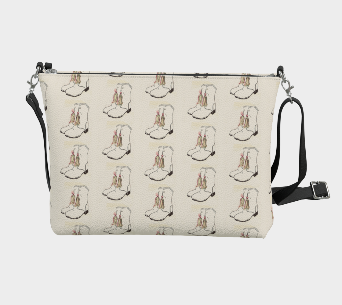 Parade It Girl Vegan Leather Crossbody Bag