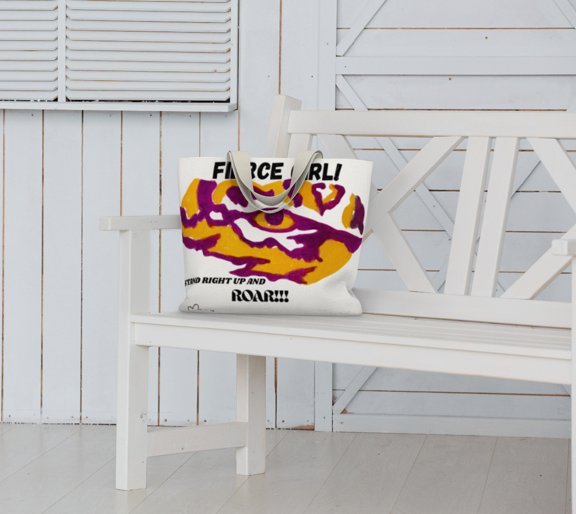 Fierce Girl XLG Tiger Market Tote