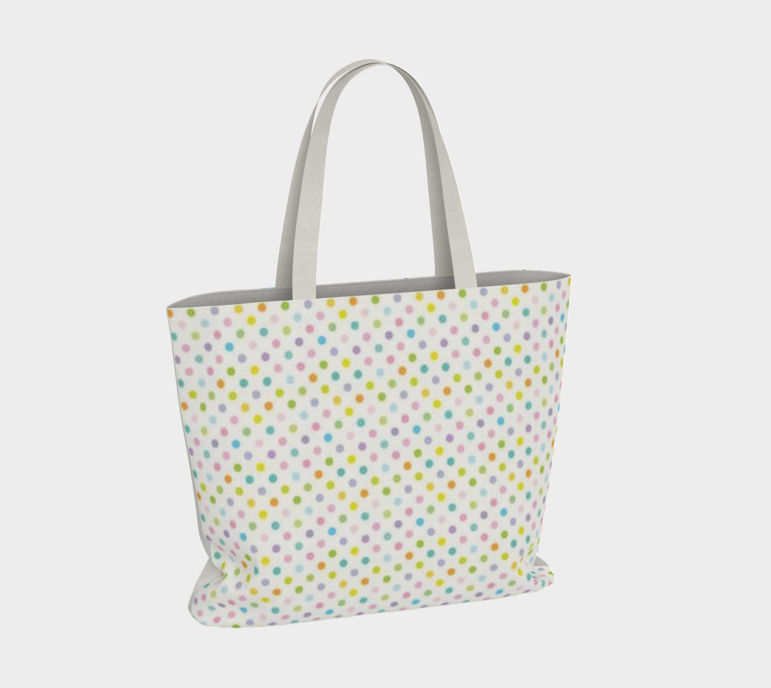 Happy Birthday to Me w/Polka Dots xlg Market Tote