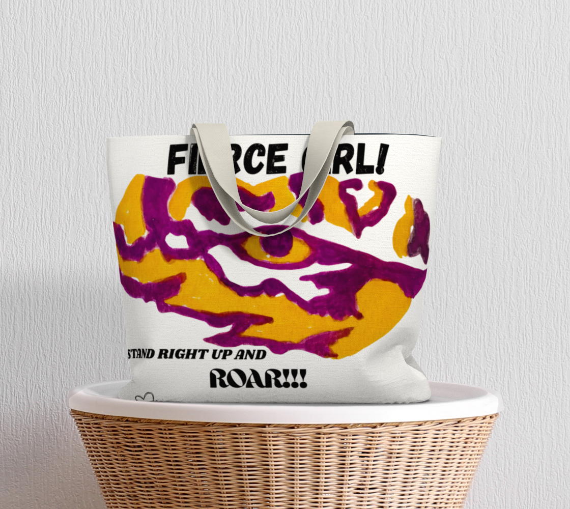 Fierce Girl XLG Tiger Market Tote