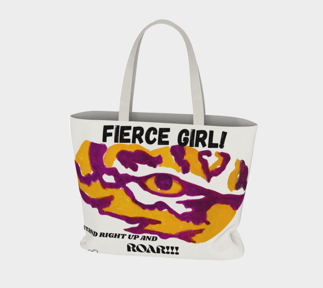 Fierce Girl XLG Tiger Market Tote