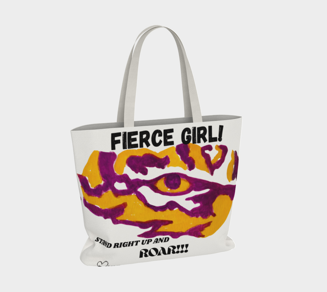 Fierce Girl XLG Tiger Market Tote
