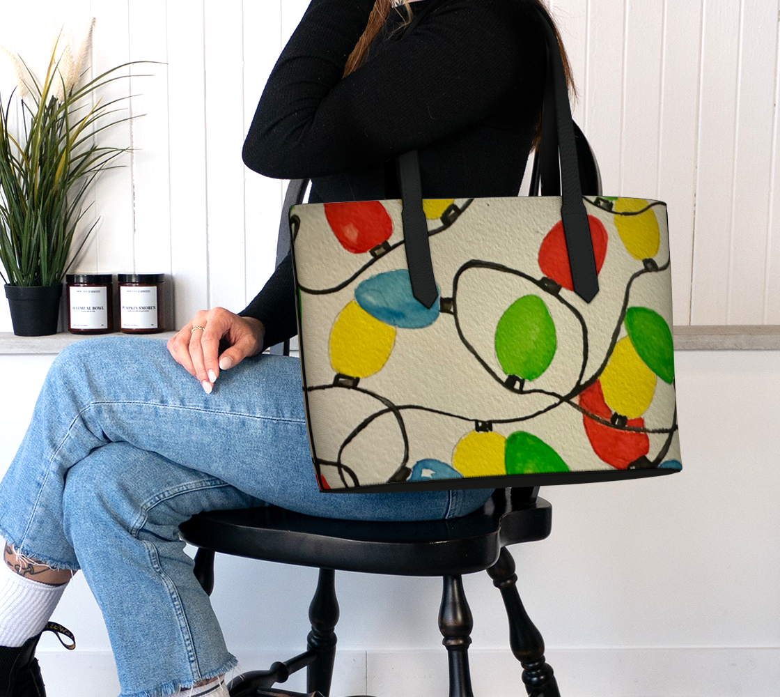 Holiday Lights Vegan Leather Purse