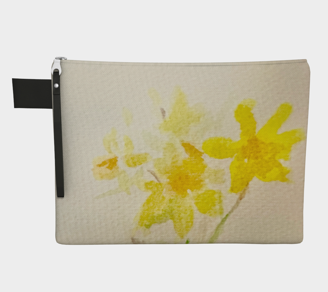 Dainty Daffodils Computer/Travel Pouches