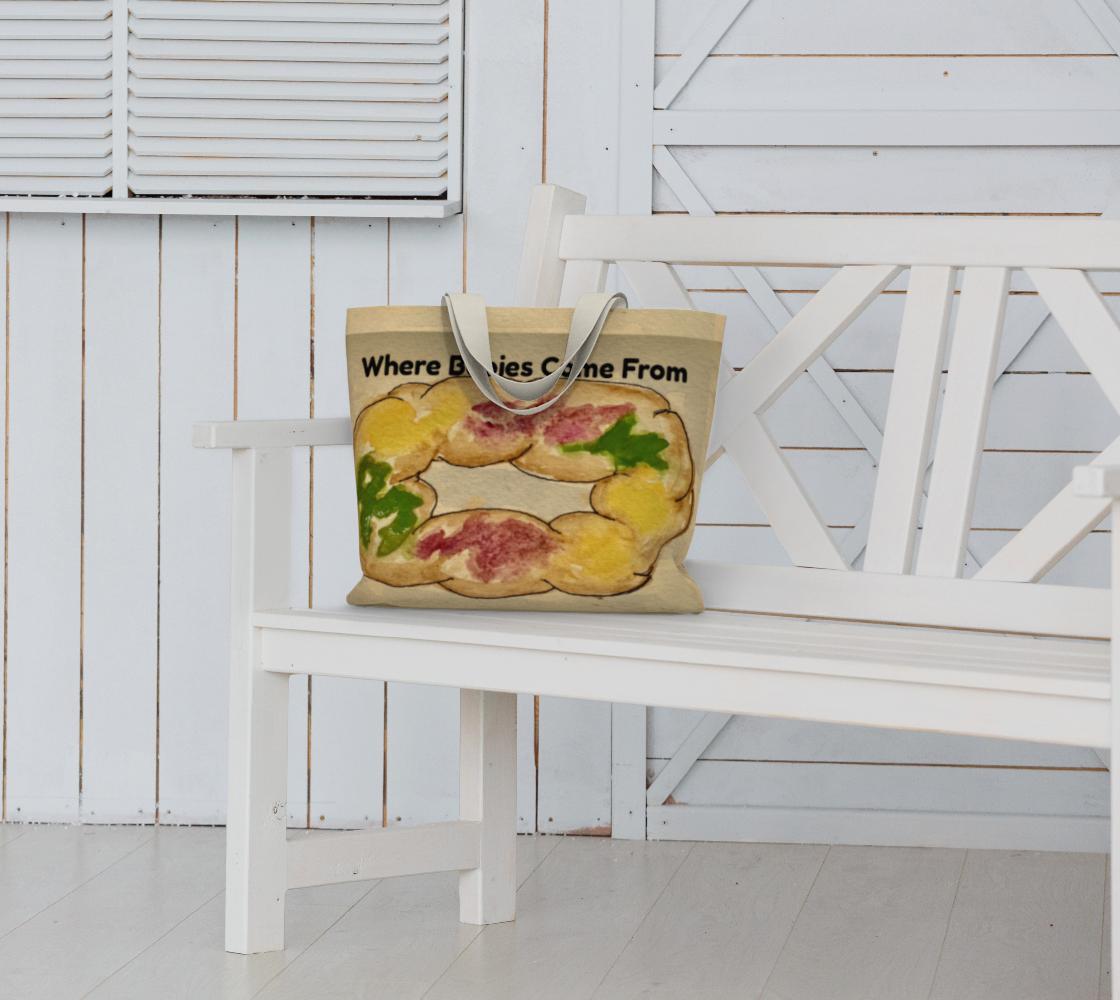 Where Babies Come From xlg Market Tote