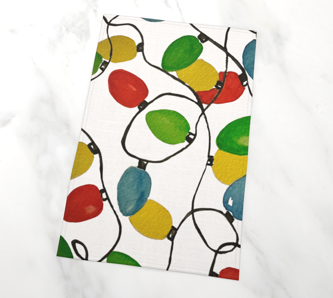 Lights Tea Towel
