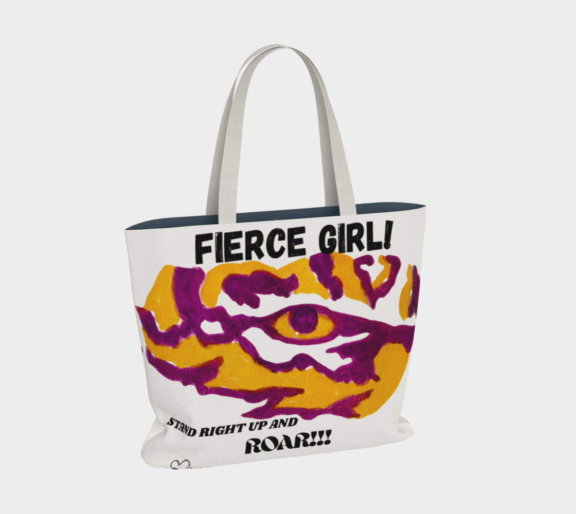 Fierce Girl XLG Tiger Market Tote