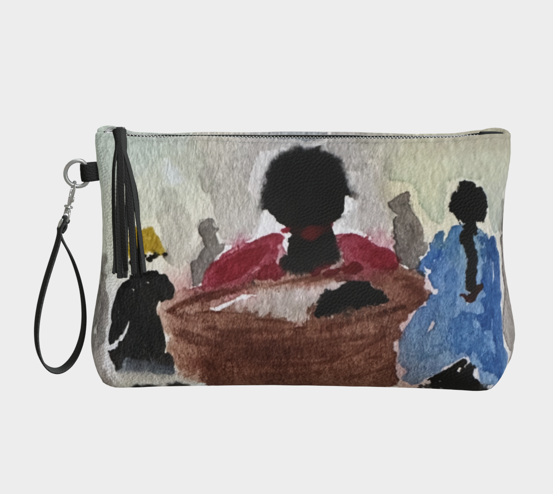 Baby Basket Vegan Leahter Clutch