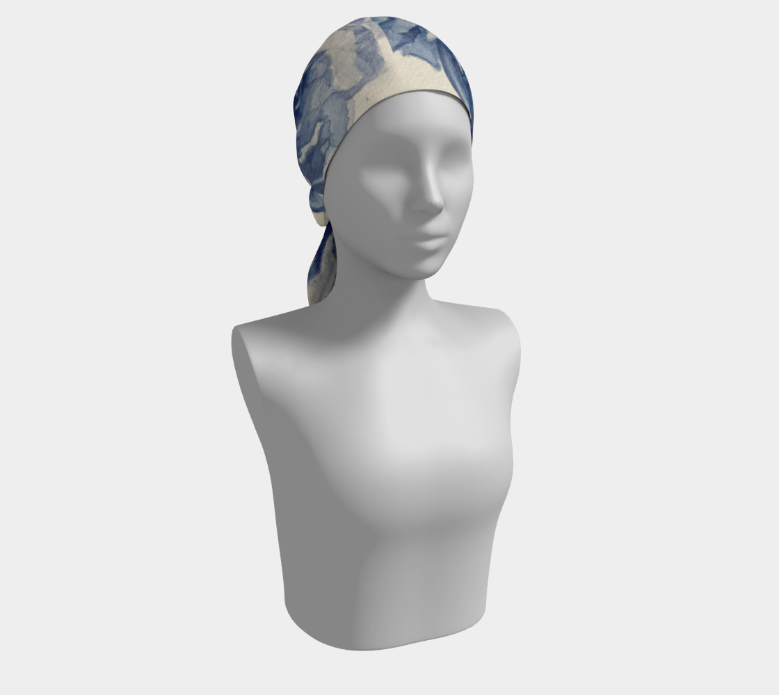 Rare Rose - blue scarf