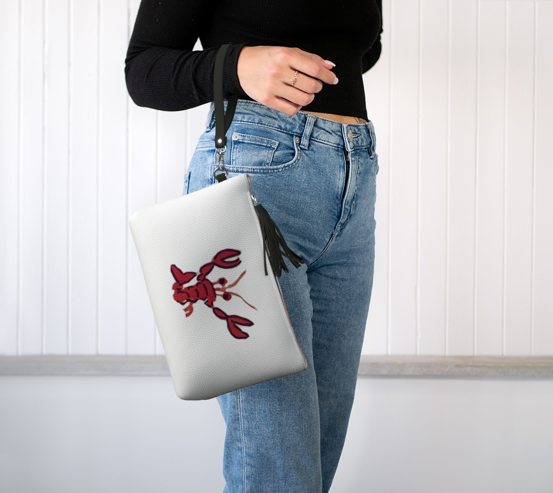 Crawfish Vegan Leather Clutch