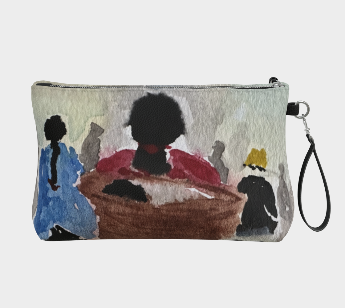 Baby Basket Vegan Leahter Clutch