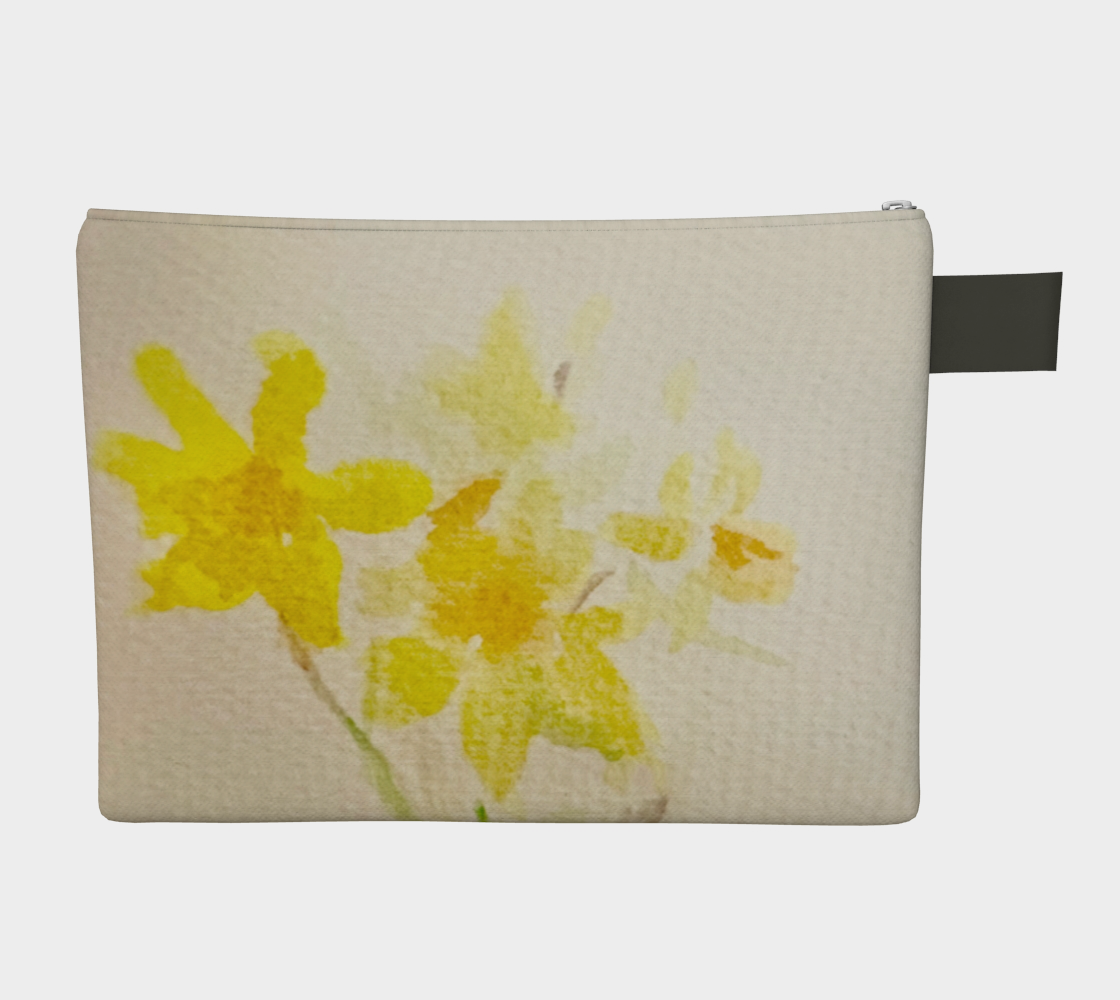 Dainty Daffodils Computer/Travel Pouches
