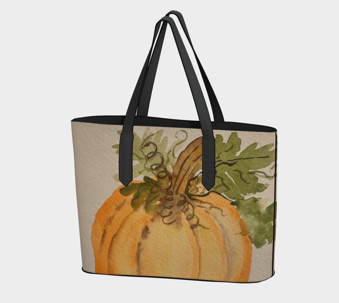 Pumpkin Vegan Leather Purse