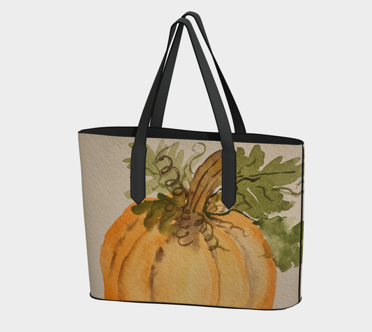 Pumpkin Vegan Leather Purse