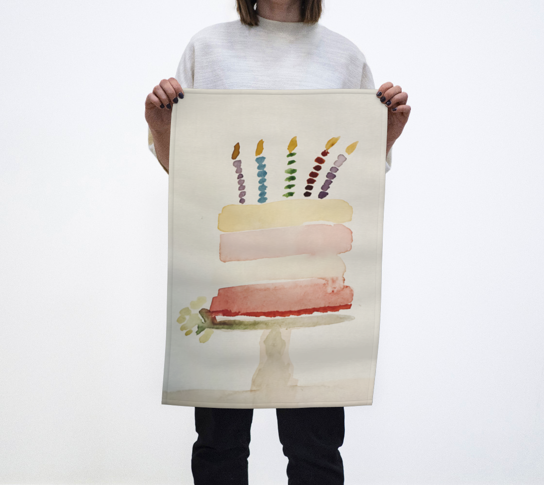 Happy BIrthday Tea Towel