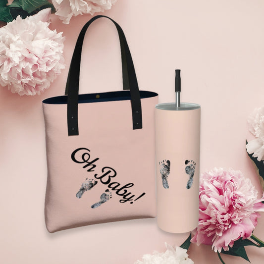 Oh Baby! Powder Pink - Bundle Tote Plus Tumbler