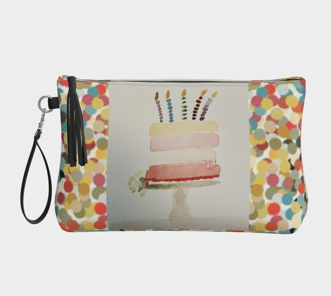 Bday Cake Vegan Clutch