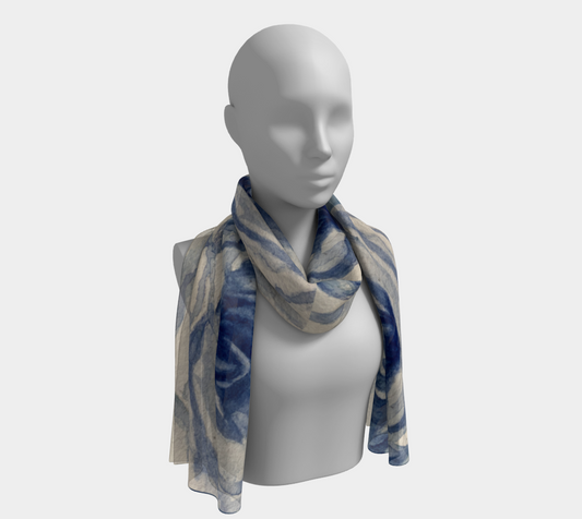 Rare Rose - blue scarf