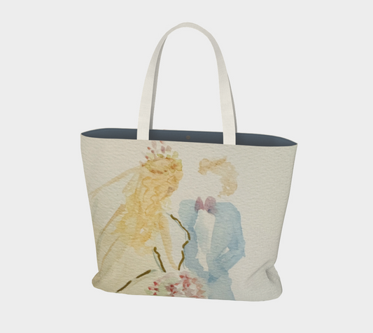 Bride & Groom  xlg Market Tote