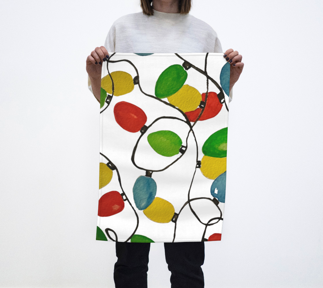 Lights Tea Towel