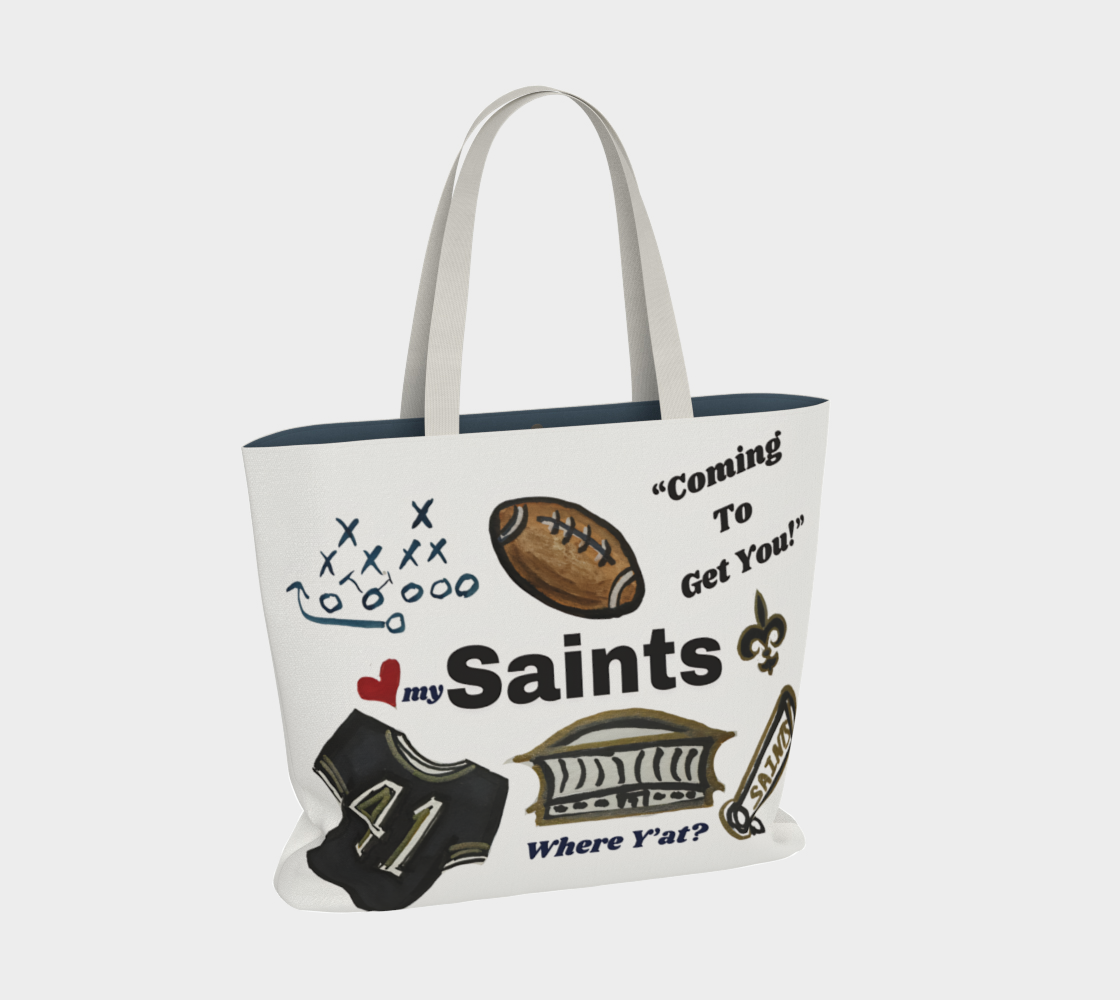 Saints xlg Market Tote