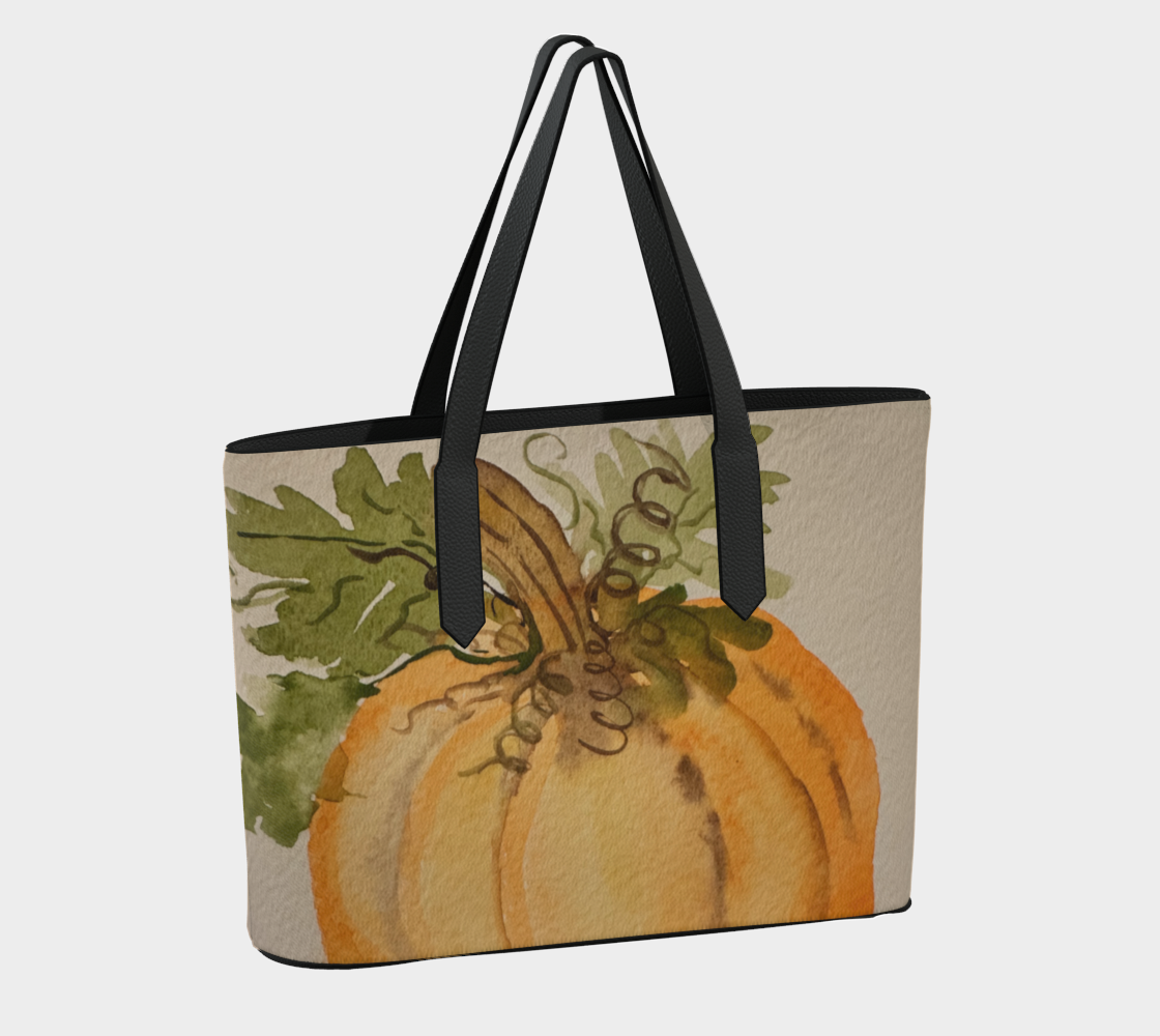Pumpkin Vegan Leather Purse