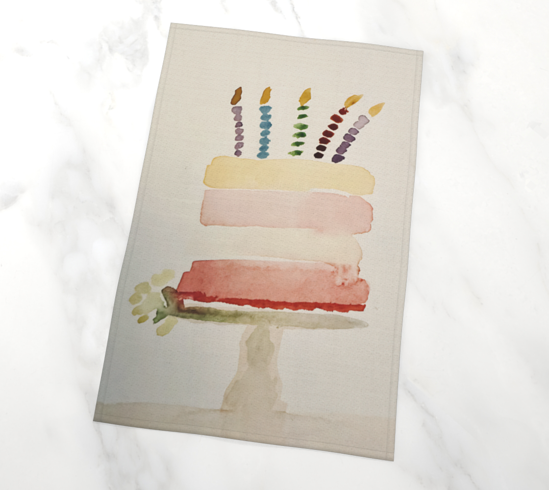 Happy BIrthday Tea Towel