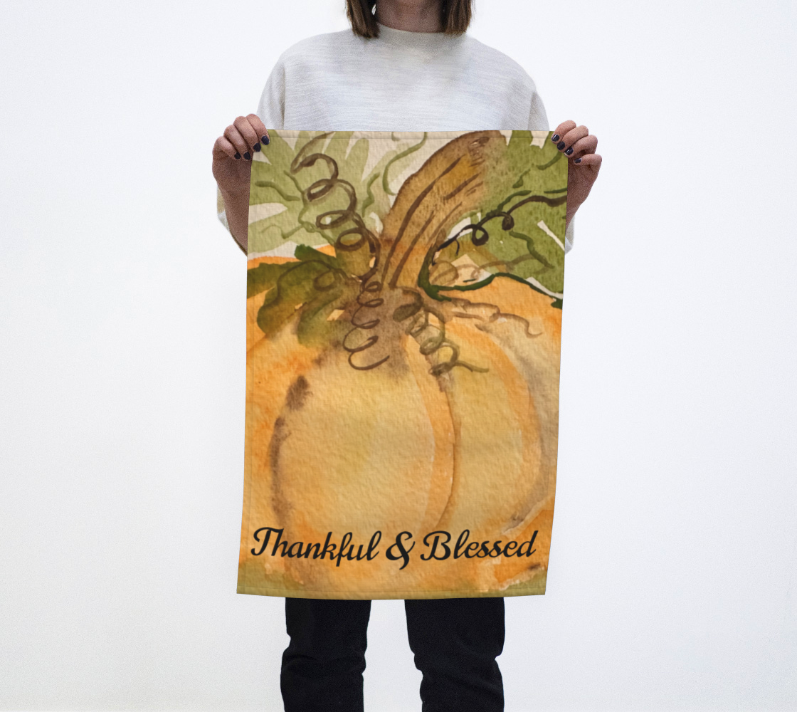Thankful & Blessed Tea Towel