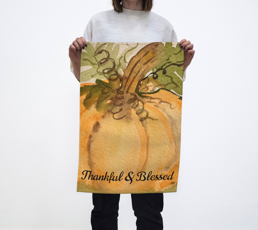 Thankful & Blessed Tea Towel