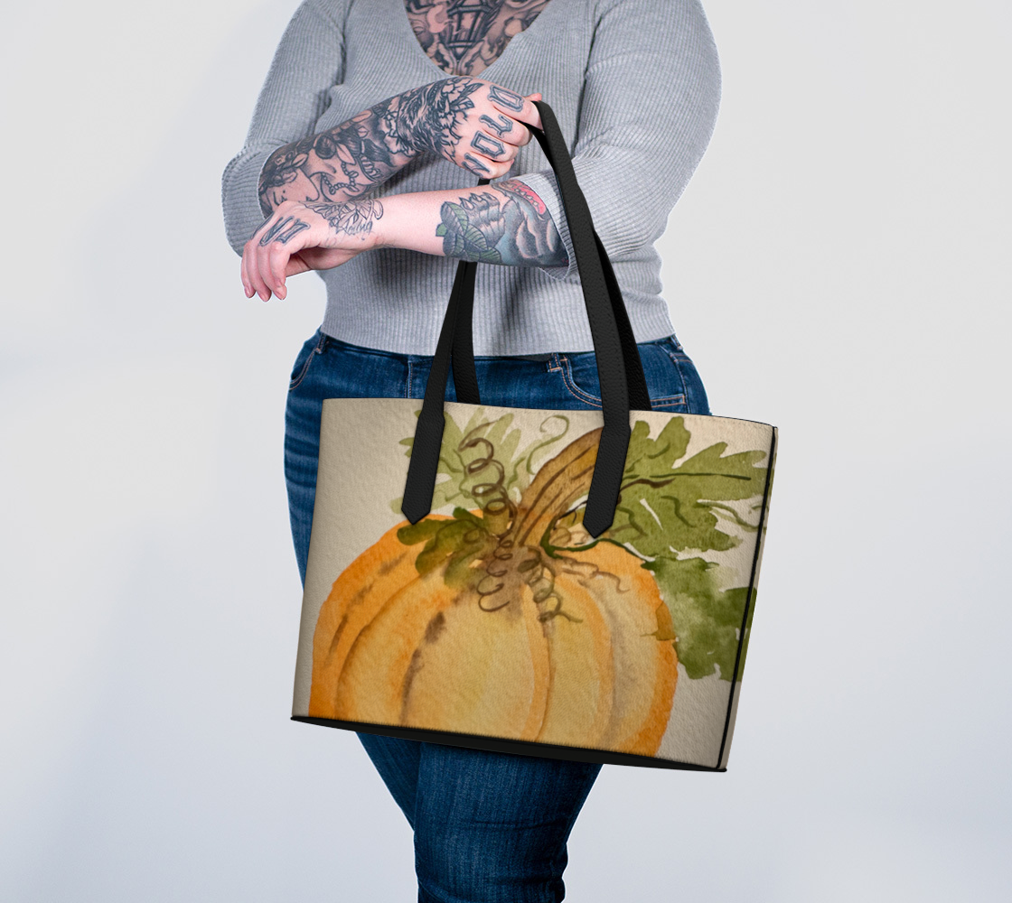 Pumpkin Vegan Leather Purse