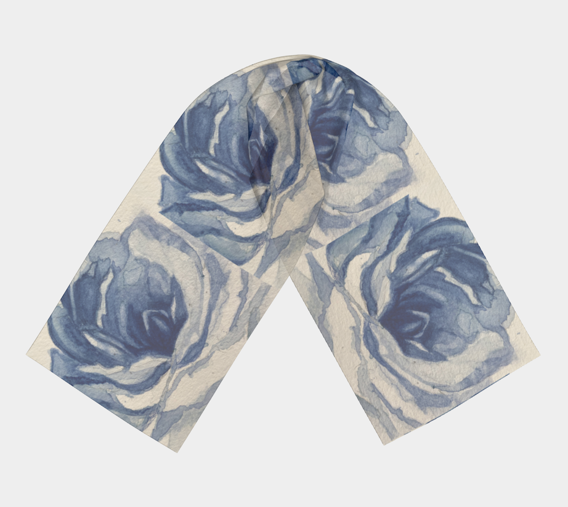 Rare Rose - blue scarf