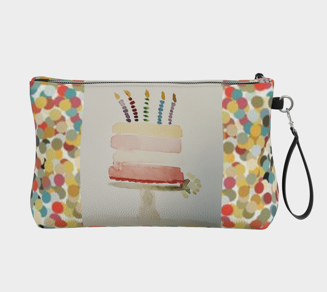 Bday Cake Vegan Clutch